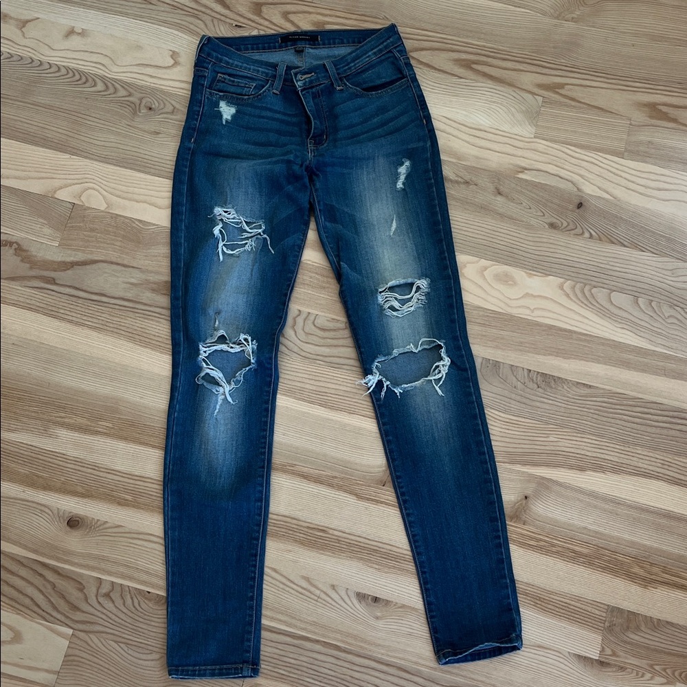 Flying Monkey Light and Dark Blue Denim